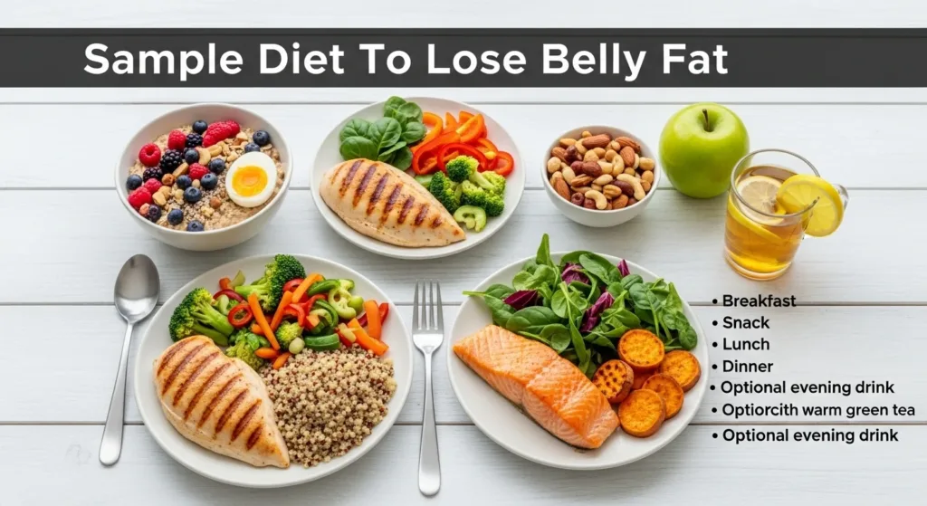 The Ultimate Guide to Lose Belly Fat – Diet, Exercise & Lifestyle 3 Sample Diet To Lose Belly Fat