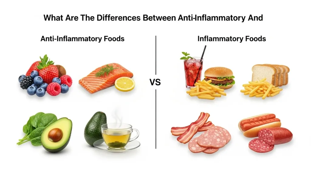 What Are The Differences Between Anti Inflammatory And Inflammatory Foods