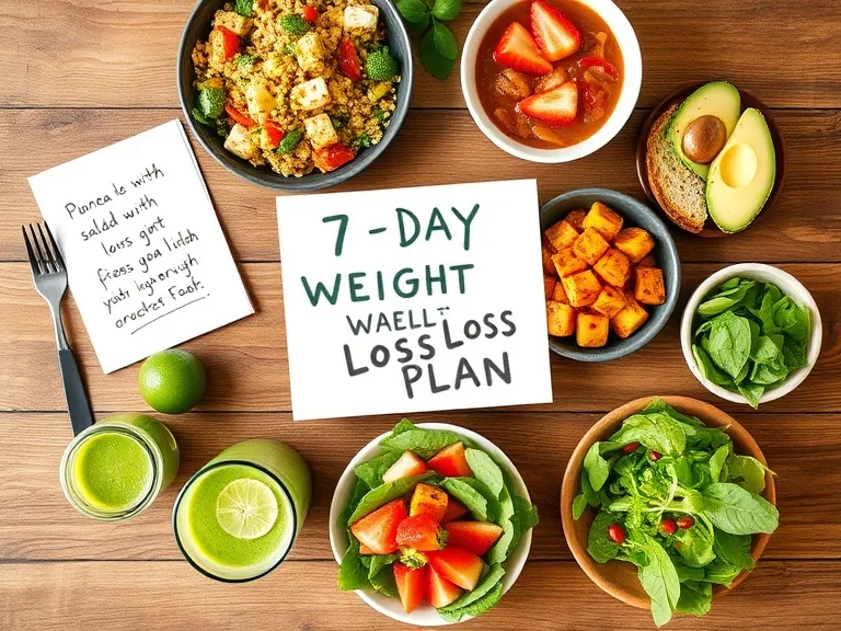 7 Day Vegetarian Weight Loss Meal Plan