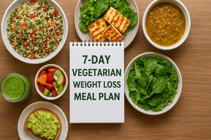 7 Days Vegetarian Diet for Weight Loss With Meal Plan