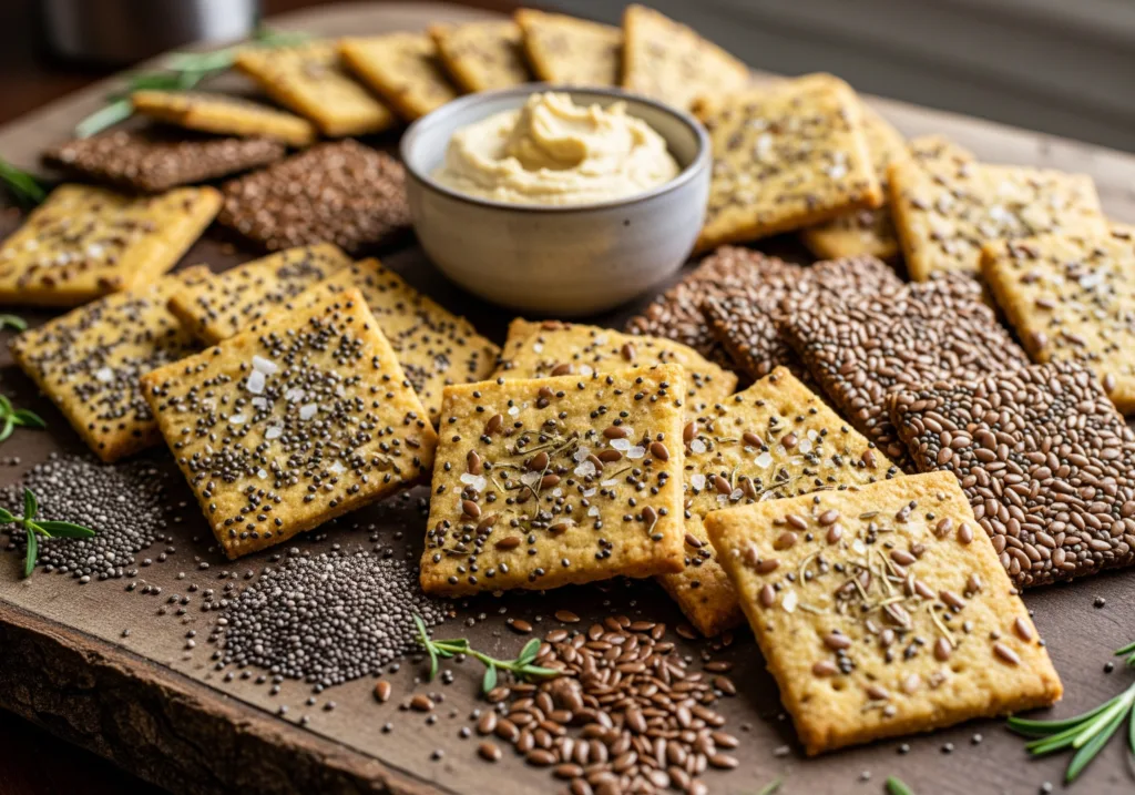 What Is a Good Substitute for Bread For Diabetics 10 Chia Seed or Flaxseed Crackers