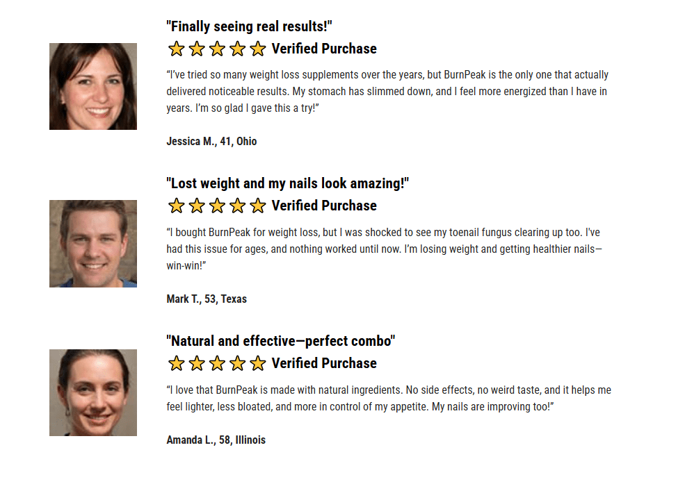 burn peak customer reviews