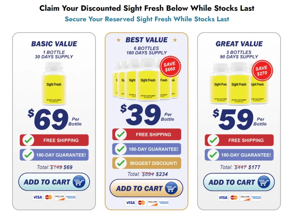 sight fresh prices