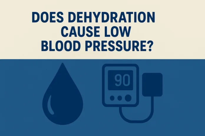 Does Dehydration Cause Low Blood Pressure