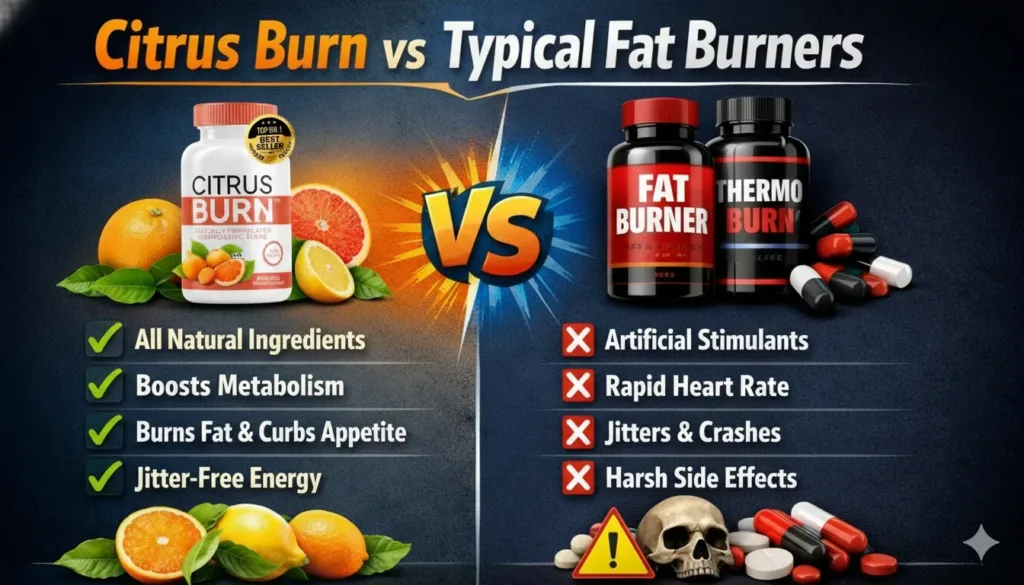 Comparison Citrus Burn vs Typical Fat Burners