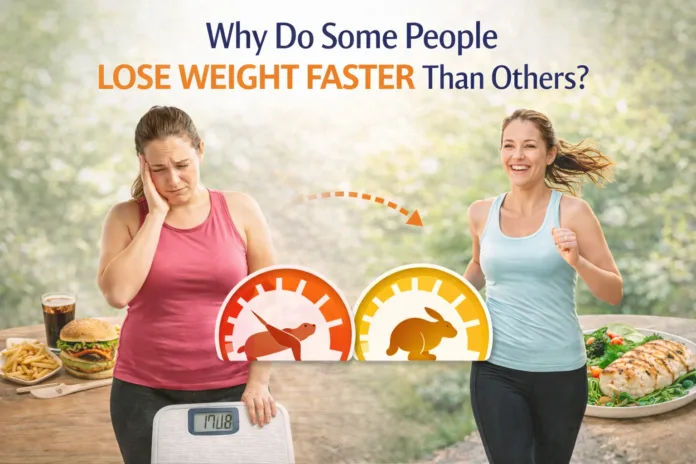 why do some people lose weight faster than others