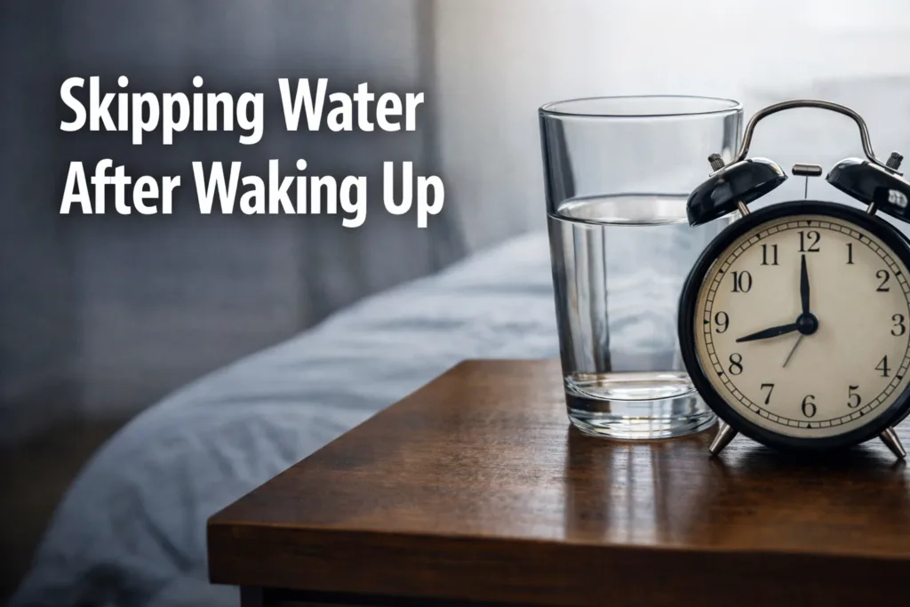 Kipping water after waking up