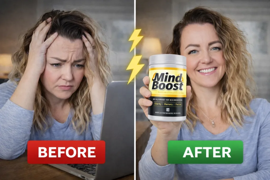 Mindboost Before and After results