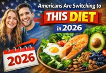 American couple embracing healthy diet trend