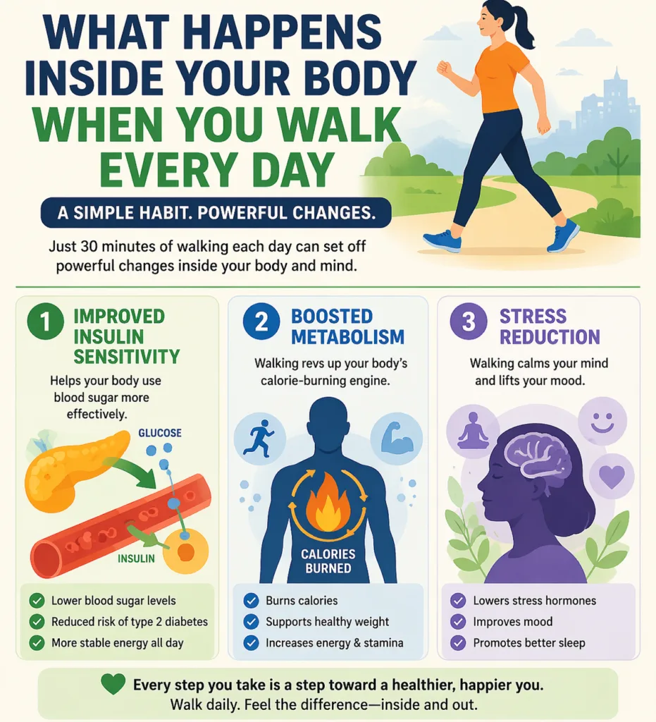Health benefits of walking every day