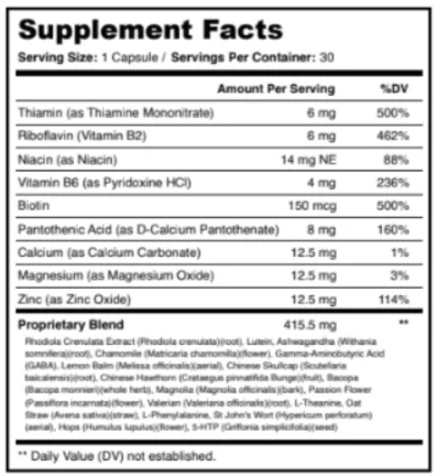 Quiet Tone Reviews 2026: Real Results or Just Hype? 2 Quiet Tone Supplement Facts 1