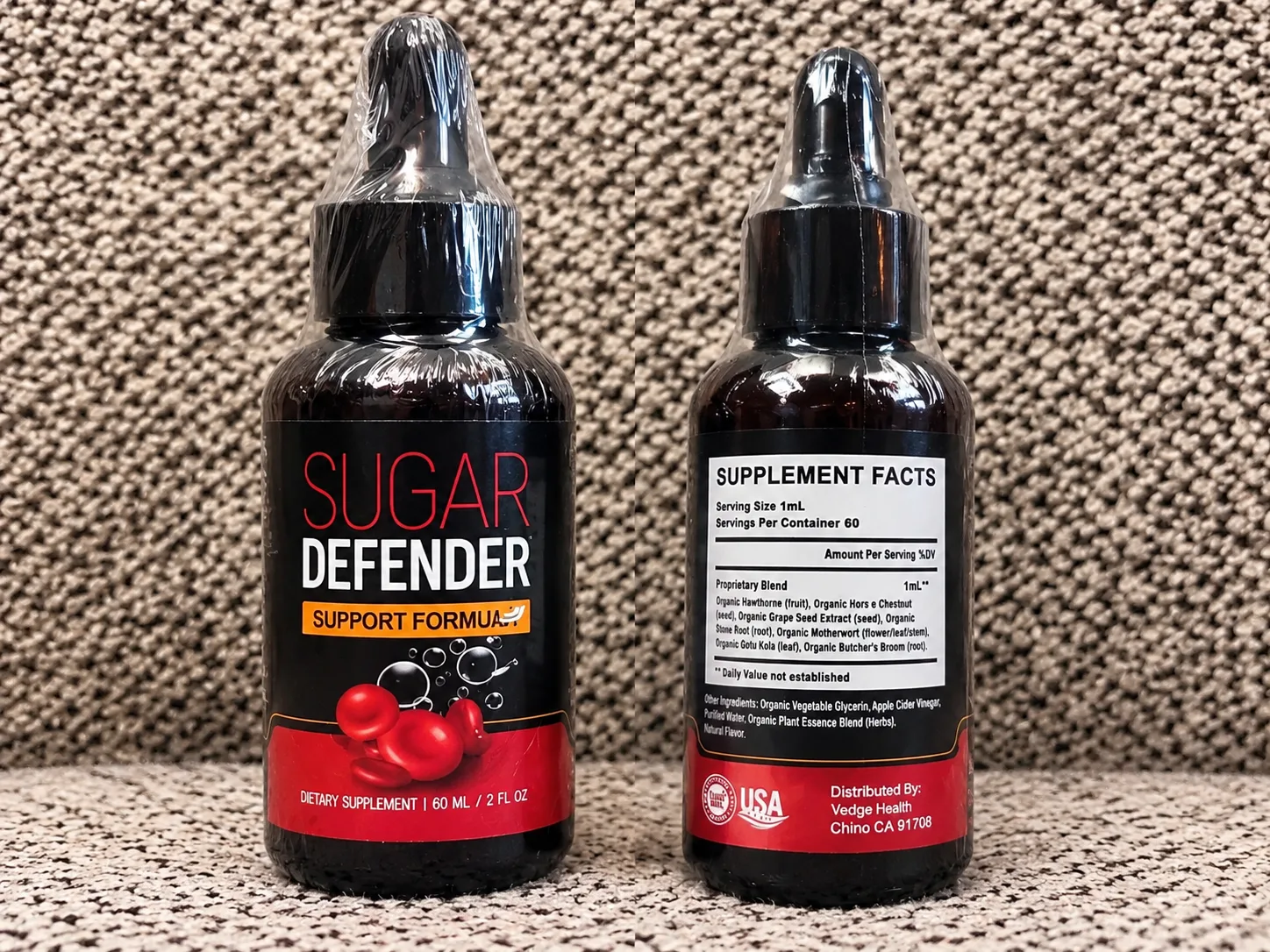 Sugar Defender Supplement Bottles